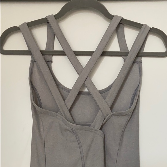 REDUCED NWOT X by Gottex Grey Crossover Tank Small - Picture 4 of 5
